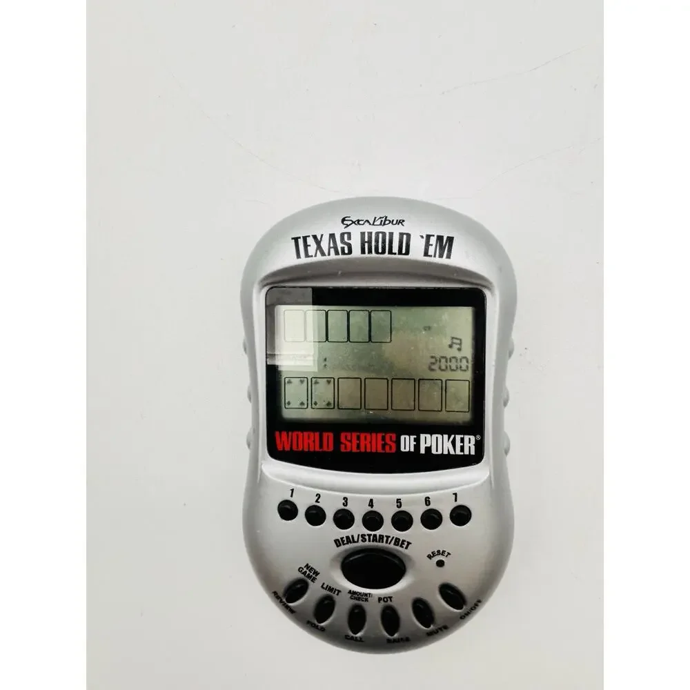 World Series Poker Texas Hold' Em Handheld Excalibur Electronic Game Tested